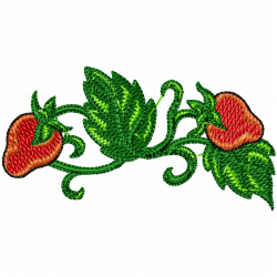 Strawberry Embroidery Design 3 Strawberry Embroidery Design 3